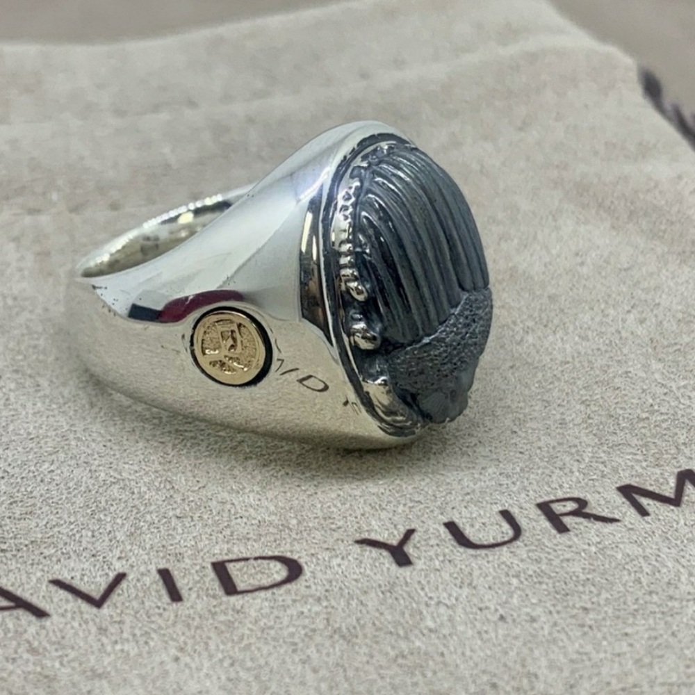 David Yurman Petrvs Scarab Signet Ring